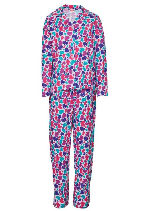 Twin Clothing - Girls Flannel  Pjs Set Multi-colour