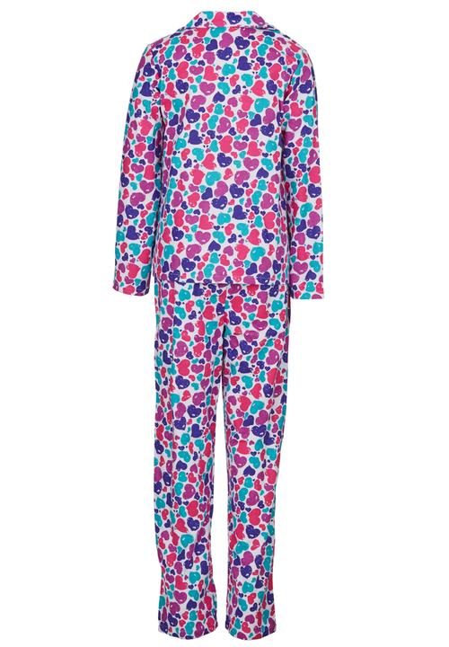 Twin Clothing - Girls Flannel  Pjs Set Multi-colour