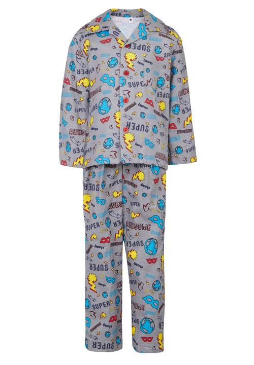 Twin Clothing - Boys Flannel  Pjs Set Multi-colour