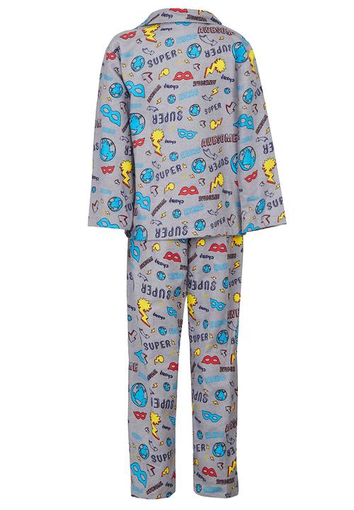 Twin Clothing - Boys Flannel  Pjs Set Multi-colour