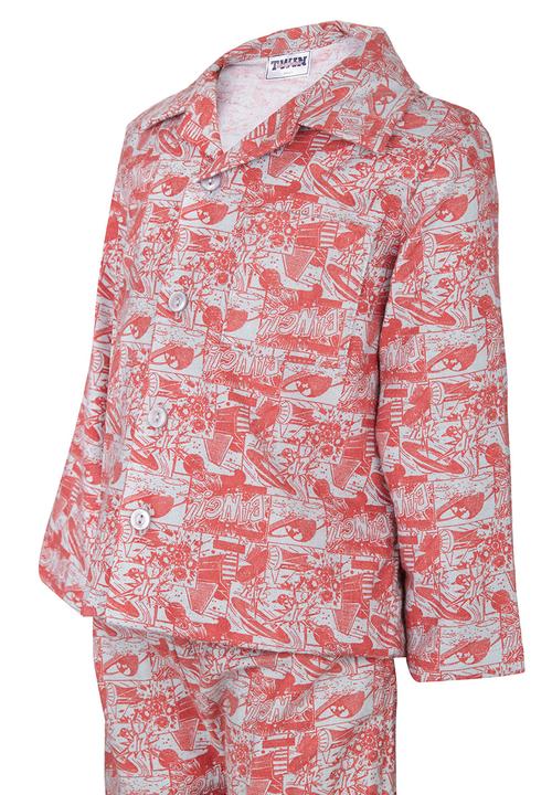 Twin Clothing - Boys Flannel  Pjs Set Multi-colour