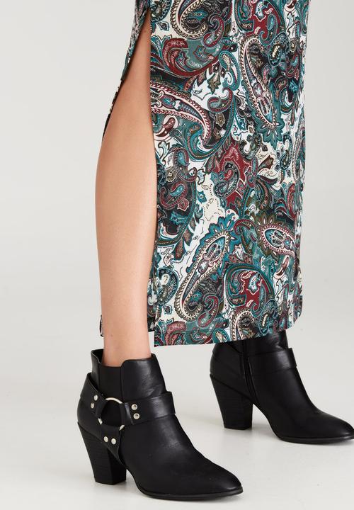 ONLY - Gerda Paisley Print Maxi Skirt Multi-colour