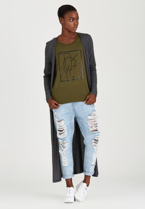 ONLY - Big City Tokyo Tee Khaki Green
