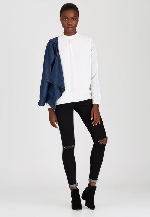 ONLY - Tamina Long Sleeve Blouse White
