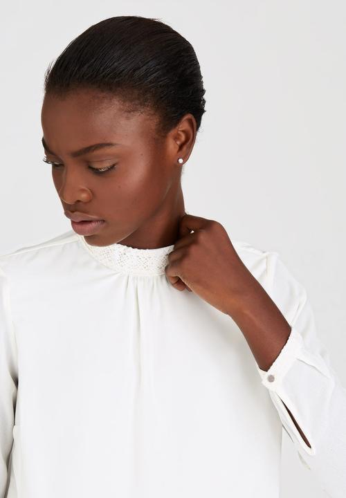 ONLY - Tamina Long Sleeve Blouse White