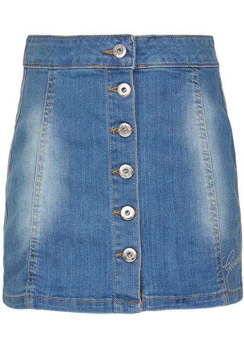 GUESS - Button Up Skirt Pale Blue
