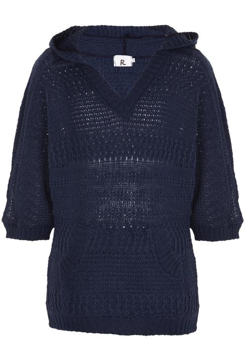 Rebel Republic - Hooded Knit Sweater Navy
