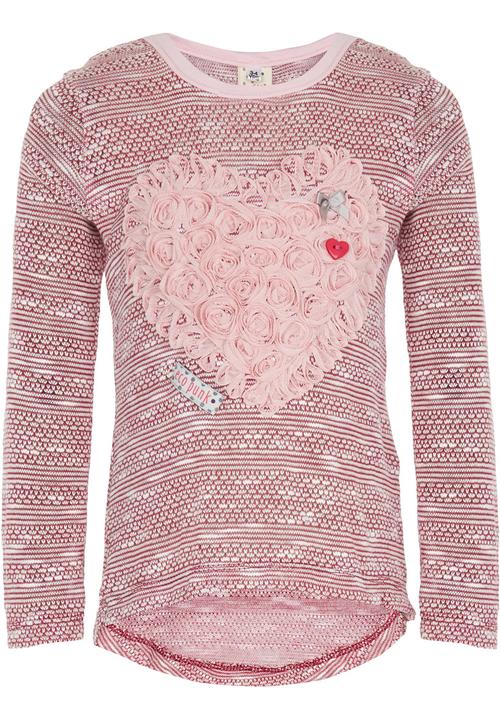 Eco Punk - Girls Heart Top Mid Pink