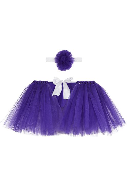 Baby Corner - Tutu + Hair band Mid Purple