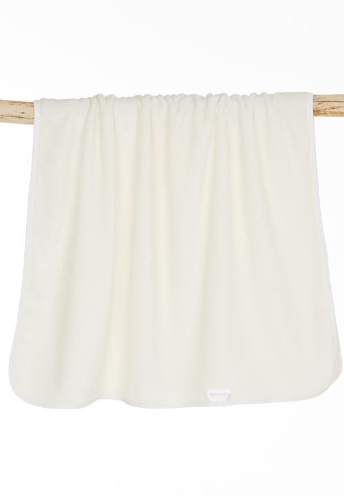 Luke & Lola - Reversible Receiving Blanket White