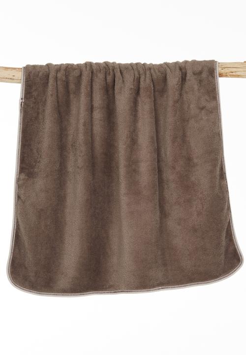 Luke & Lola - Reversible Receiving Blanket Mid Brown