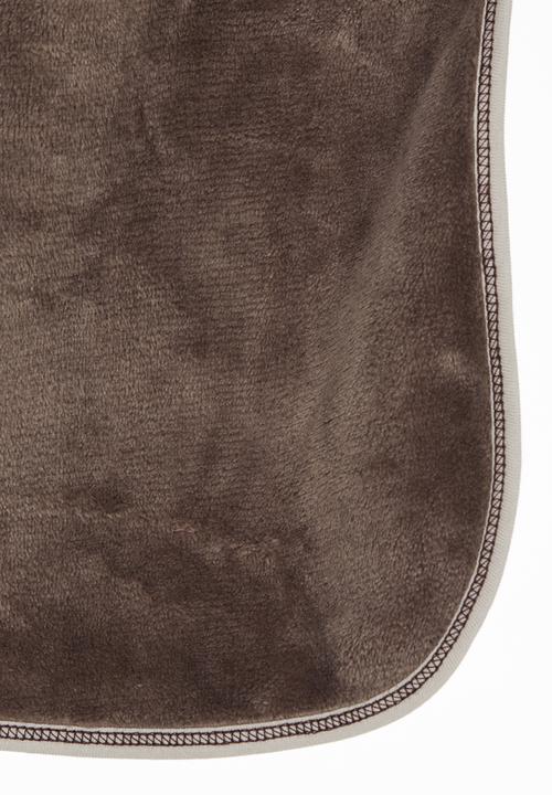 Luke & Lola - Reversible Receiving Blanket Mid Brown