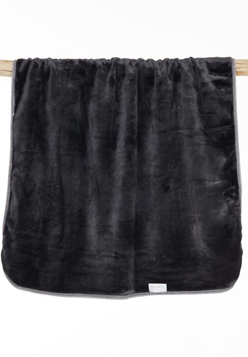 Luke & Lola - Reversible Receiving Blanket Dark Grey
