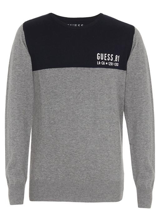 GUESS - Colour Block Knit Grey