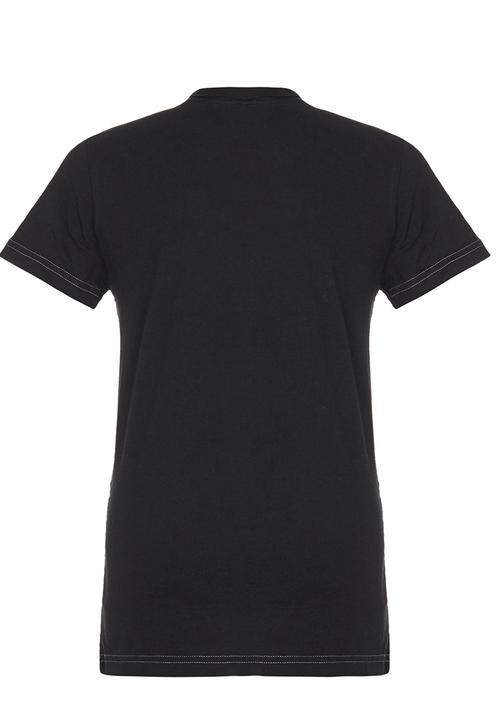 GUESS - Diagonal Screen Tee Black