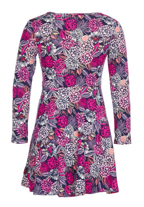 Rebel Republic - Long Sleeve Jersey Dress Multi-colour