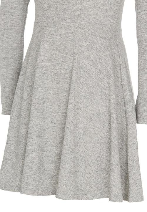 Rebel Republic - Long Sleeve Jersey Dress Grey