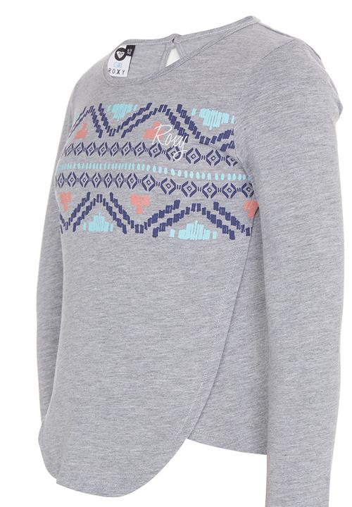 Roxy - Merci Line - Longsleeve Tee Grey