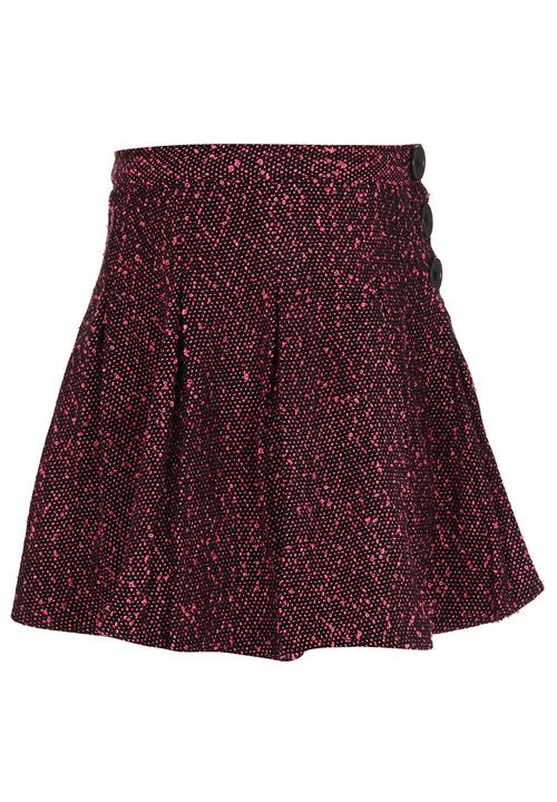 See-Saw - Pleated Skirt Dark Pink