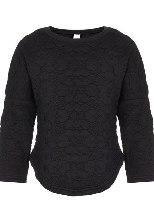 Pop Candy - Fleece Top  Black