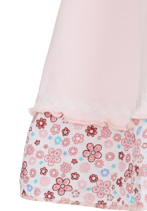 Just chillin - Flower Applique Dress Pale Pink