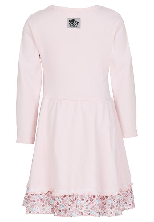Just chillin - Flower Applique Dress Pale Pink