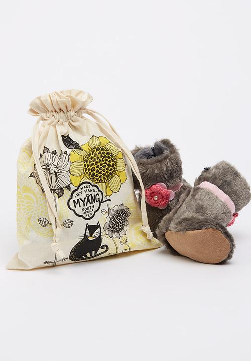 Myang - Fur Boots Grey