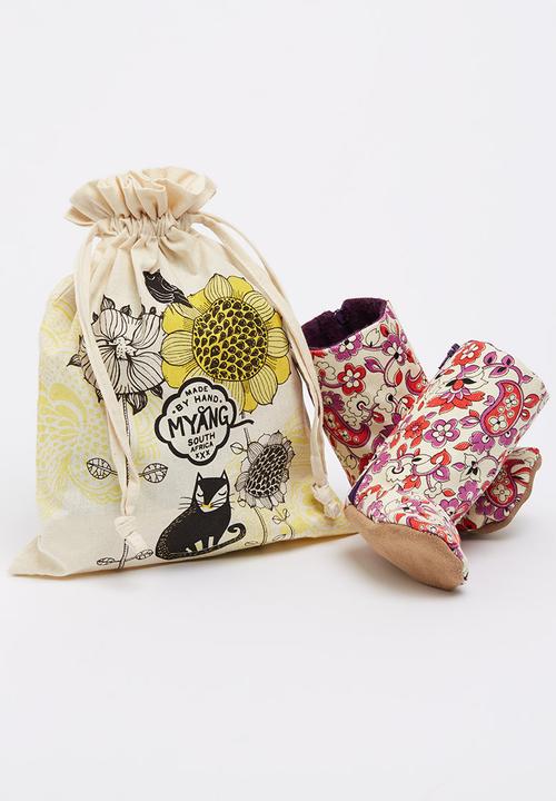 Myang - Floral Cord   Boots Multi-colour