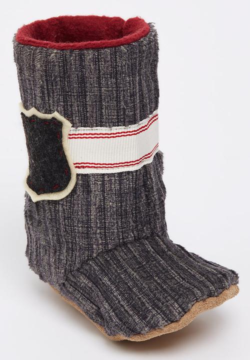 Myang - Charcoal Cord Boots Dark Grey