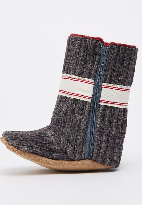 Myang - Charcoal Cord Boots Dark Grey