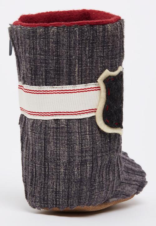 Myang - Charcoal Cord Boots Dark Grey