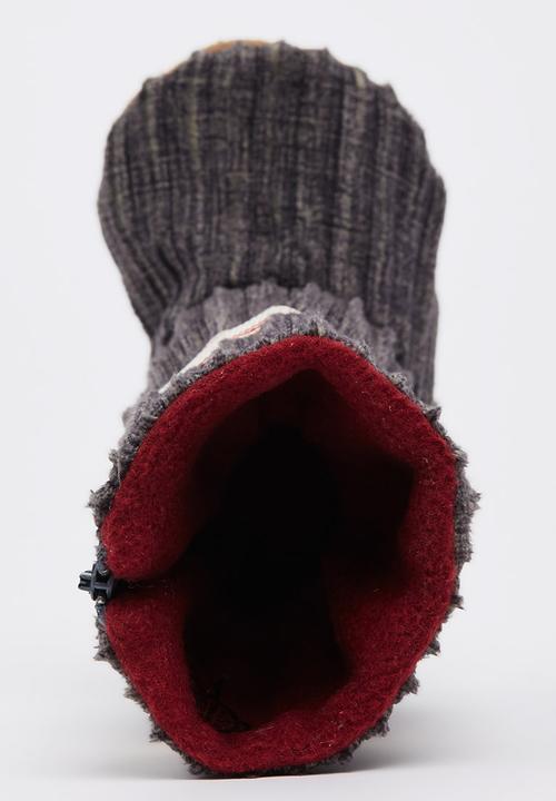 Myang - Charcoal Cord Boots Dark Grey