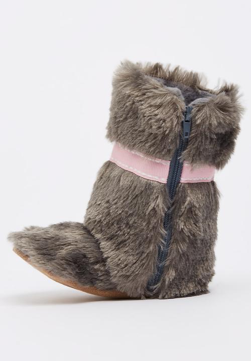 Myang - Fur Boots Grey