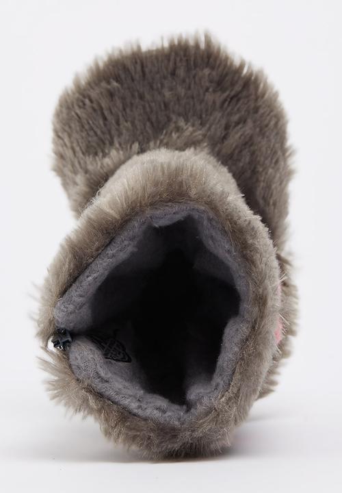 Myang - Fur Boots Grey