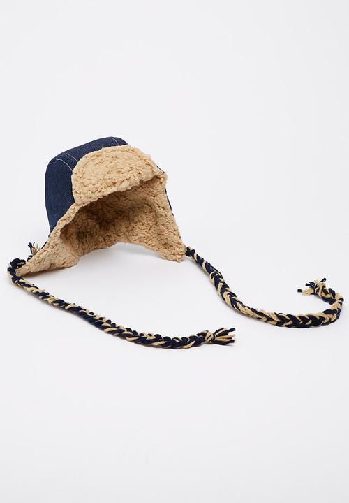Myang - Denim Aviator Hat Dark Blue