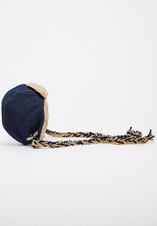 Myang - Denim Aviator Hat Dark Blue