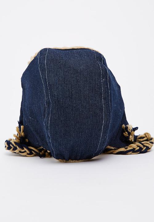 Myang - Denim Aviator Hat Dark Blue