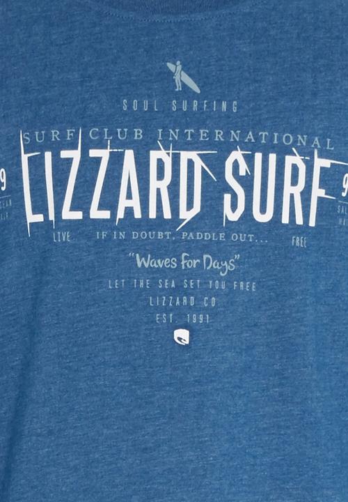 Lizzard - Printed T-Shirt Navy