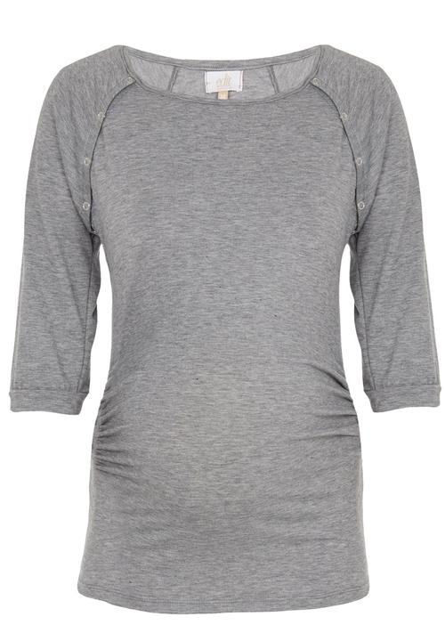 edit Maternity - Feeding Top Grey