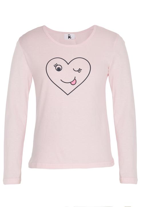 Rebel Republic - Printed Long Sleeve Tee Mid Pink