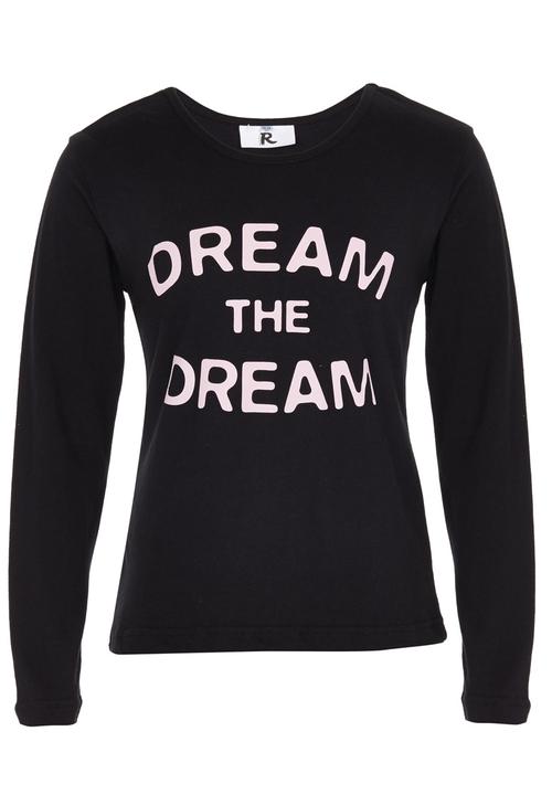 Rebel Republic - Printed Long Sleeve Tee Black