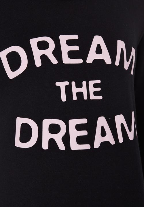 Rebel Republic - Printed Long Sleeve Tee Black
