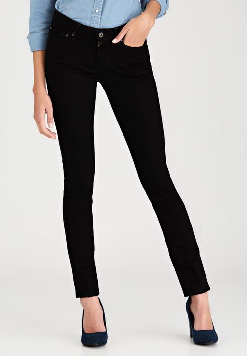 levi's mid rise skinny jeans black