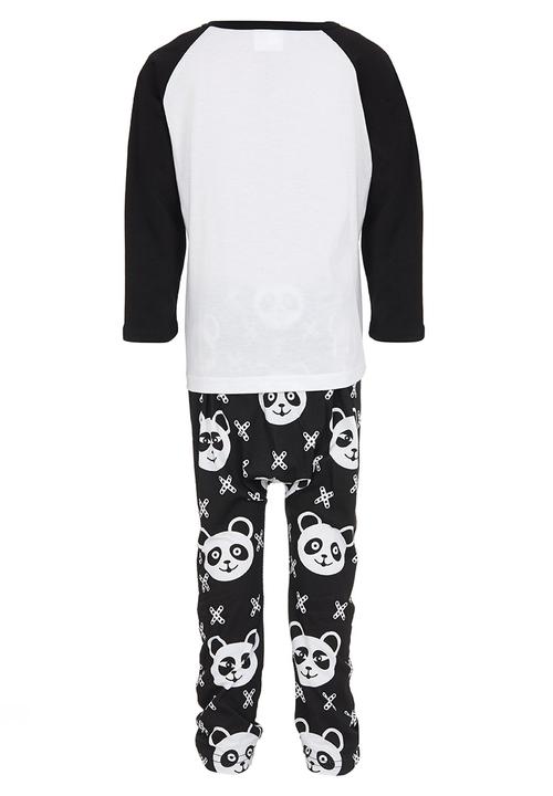 Pop Candy - Panda Pj Set Black and White