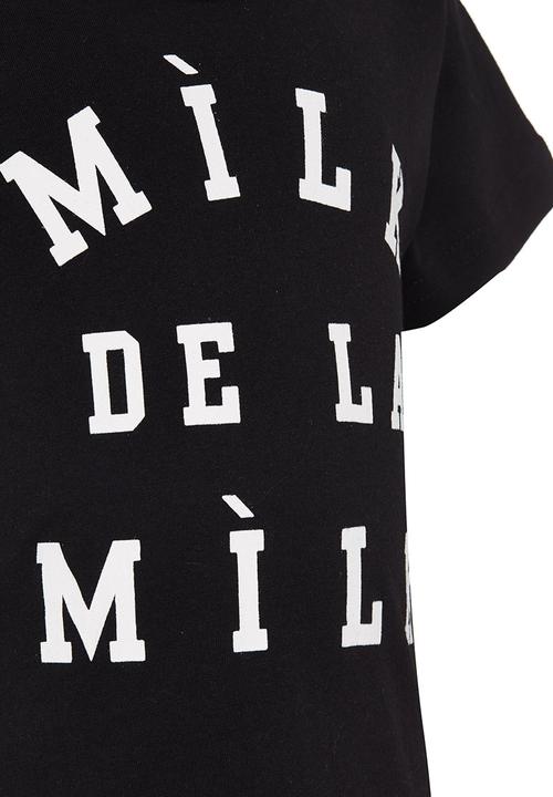 Pop Candy - Milk De La Milk   Pj Set Black and White