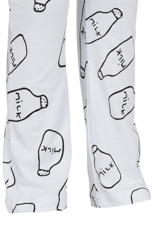 Pop Candy - Milk De La Milk   Pj Set Black and White