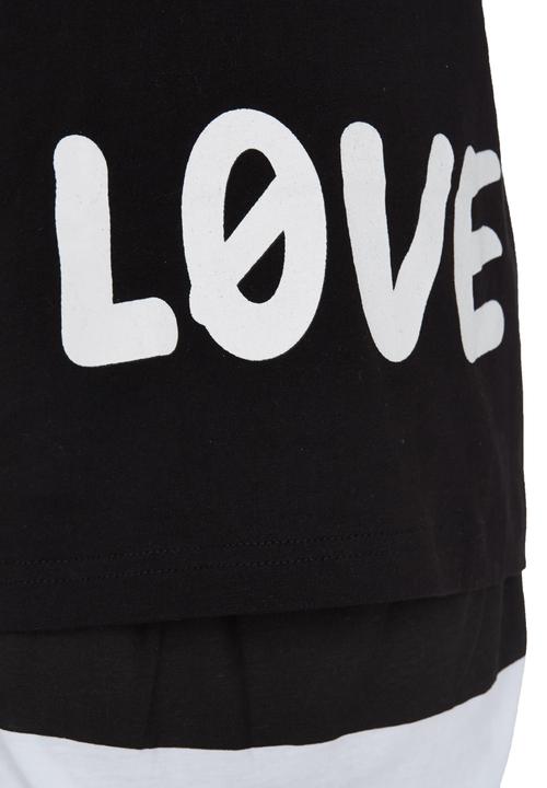 Pop Candy - Love  Pj Set Black and White