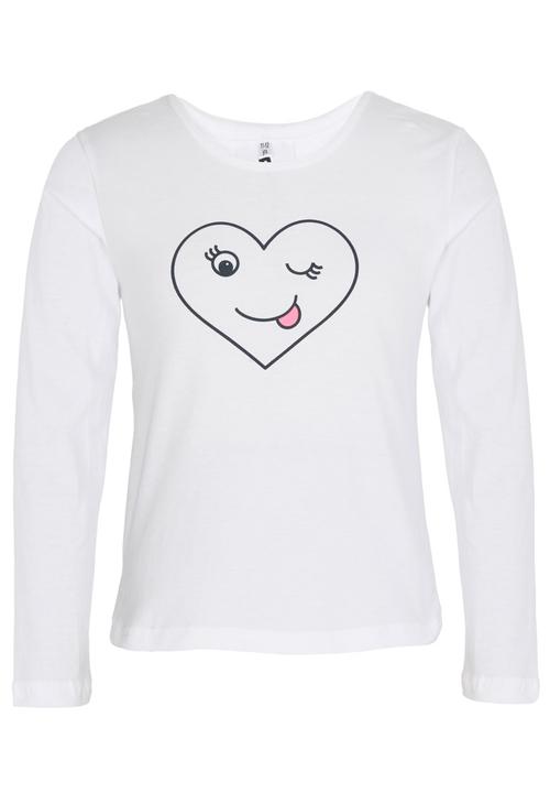 Rebel Republic - Printed Long Sleeve Tee White