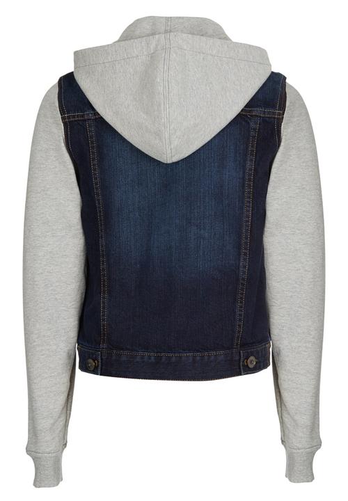 Rebel Republic - Hooded Denim Jacket Dark Blue