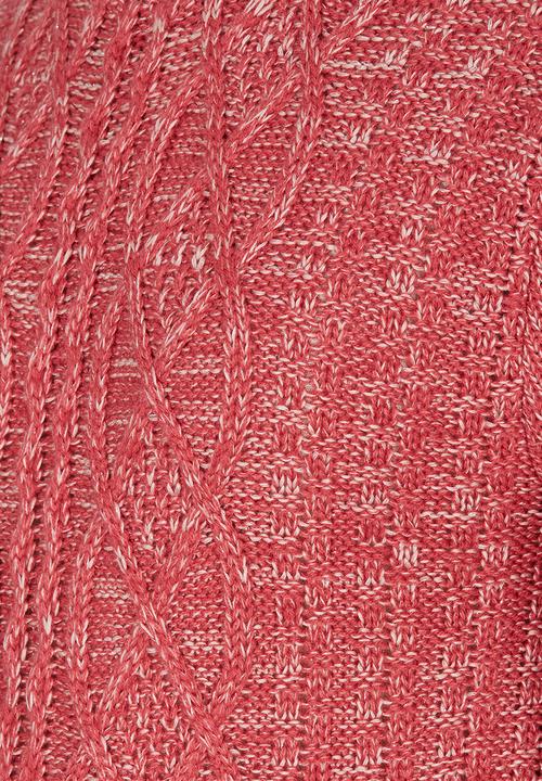 Rebel Republic - Cable Knit Jersey with Lurex Mid Pink